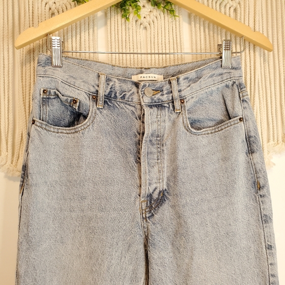 Pacsun Light Wash Ultra High Rise Slim - Picture 3 of 7